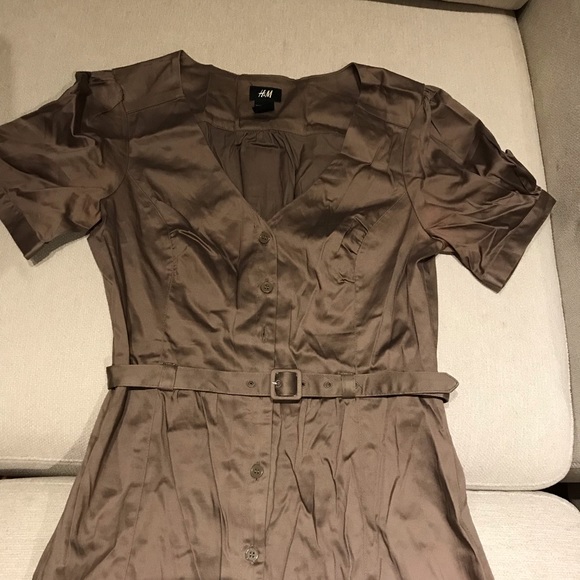 H&M Belted Dress 6 Small - Picture 2 of 2